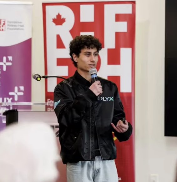 Nirmay Singh speaking at a Rideau Hall Foundation event