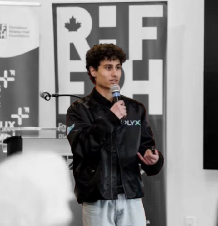 Nirmay Singh speaking at a Rideau Hall Foundation event